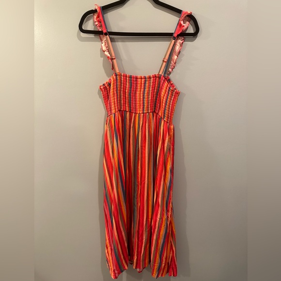 Torrid Pink and Orange Sleeveless Sundress Size 0 NWT - Picture 3 of 6